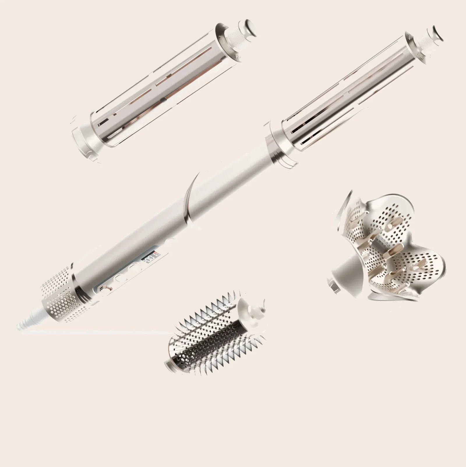 Care Air 2.0 multistyler i Champagne Silver med tre huvuden