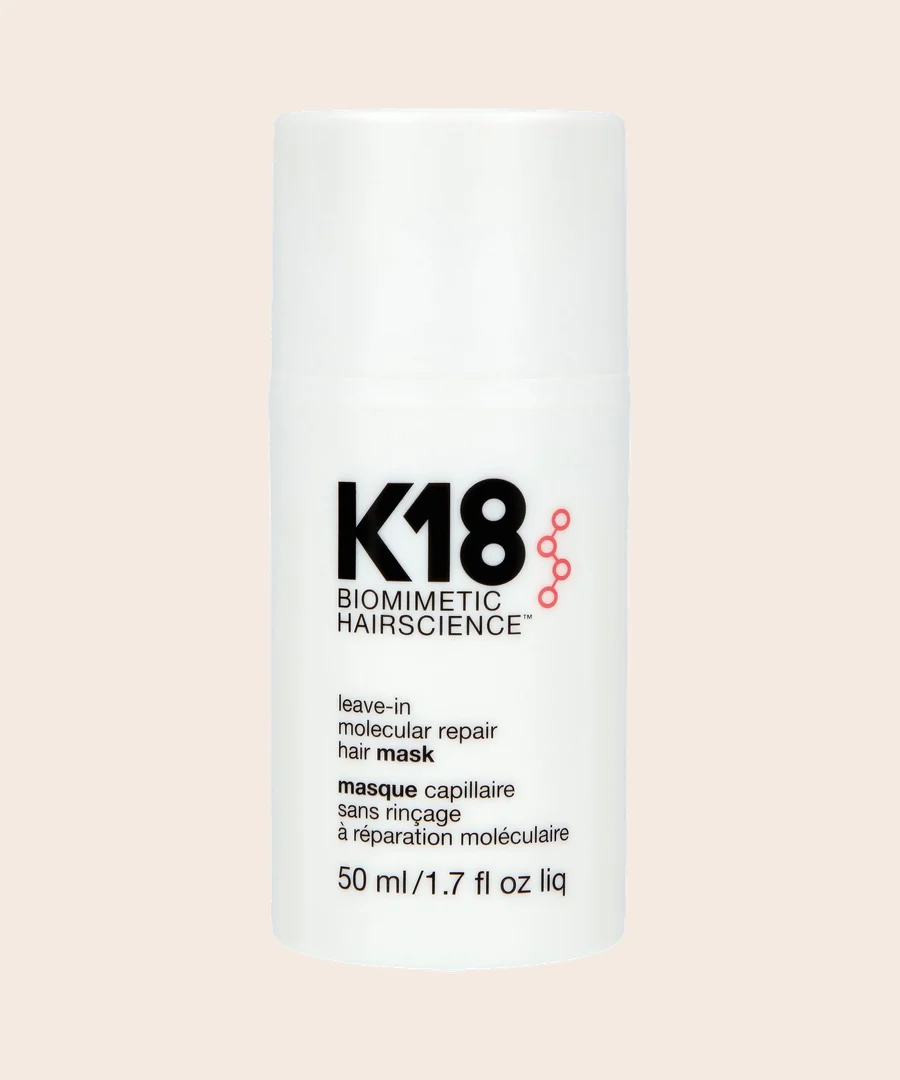 K18 Leave-In Molecular Repair Mask i vit pumpflaska om 50 ml